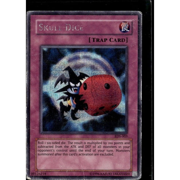 2002 Yu-Gi-Oh! Eternal Duelist Soul Skull Dice Secret Rare Promo Trading Card