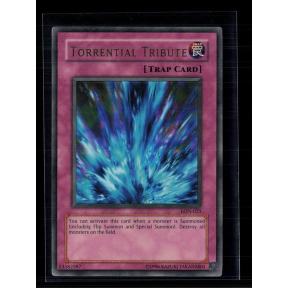 2002 Yu-Gi-Oh! Labyrinth of Nightmare Torrential Tribute Ultra Rare Trap Card
