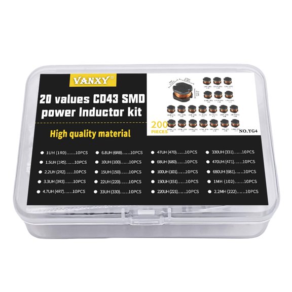 20020 Values 1-2.243 Wound Power Inductor Set, 4.543.2 Chip Inductor 11.52.23.34.76.81015476810047068012.2