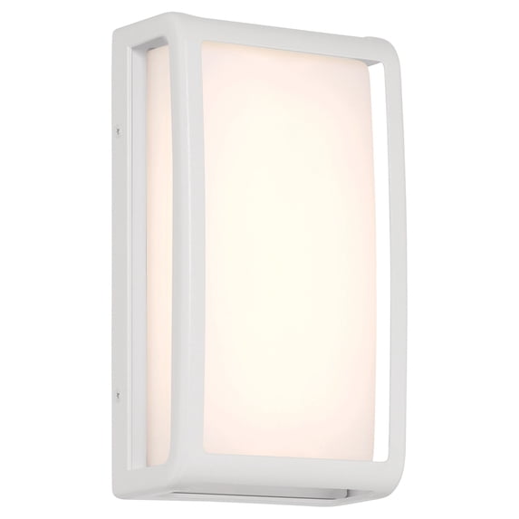 Montana 1 - Light White LED Acrylic & Aluminum Outdoor Wall Light