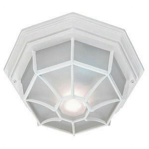 2002TW-Acclaim Lighting-Two Light Outdoor Flush Mount Textured White Finish with Frosted Glass