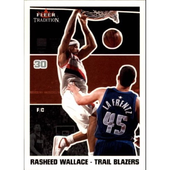 2003-04 Fleer Tradition #101 Rasheed Wallace NBA Basketball Trading Card