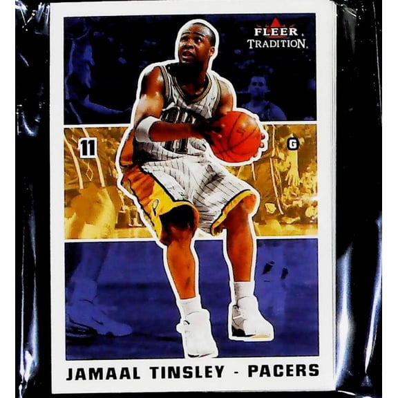 2003-04 Fleer Tradition  NBA Indiana Pacers Team Set Includes Rookies (Hand Collated) of  9  Cards:    34  Kenny Ander