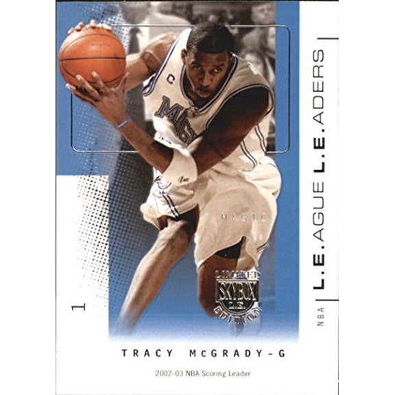 2003-04 SkyBox LE League Leaders #1 Tracy McGrady NBA Basketball Trading Card