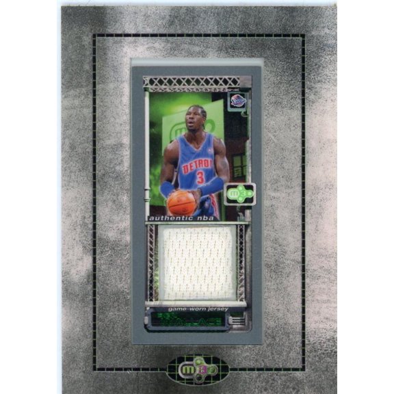 2003-04 TOPPS ROOKIE MATRIX MINI RELICS #BW BEN WALLACE RELIC DETROIT PISTONS