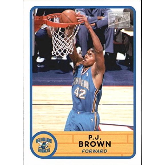 2003-04 Topps Bazooka #124 P.J. Brown NBA Basketball Trading Card