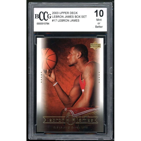 2003-04 Upper Deck LeBron James Box Set #17 Lebron James Rookie BGS BCCG 10 Mint