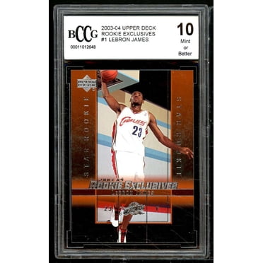 2003-04 Upper Deck LeBron James Rookie Card - BGS BCCG 10 Mint Condition