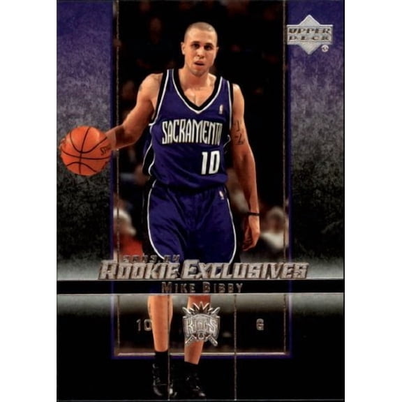 2003-04 Upper Deck Rookie Exclusives #54 Mike Bibby NBA Basketball Trading Card