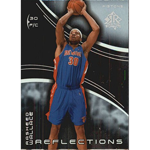2003-04 Upper Deck Triple Dimensions Reflections #1 Rasheed Wallace NBA Basketball Trading Card