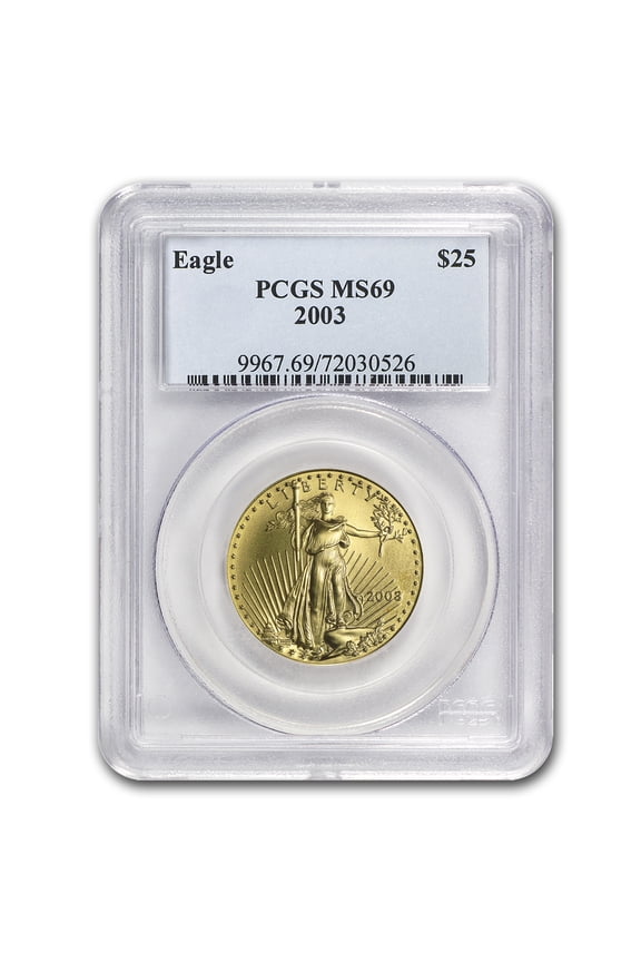 2003 1/2 oz American Gold Eagle MS-69 PCGS