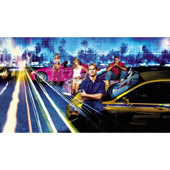 2003 2 Fast 2 Furious Movie Poster Paul Walker Tyrese Gibson Ludacris UNFRAMED PAPER POSTER