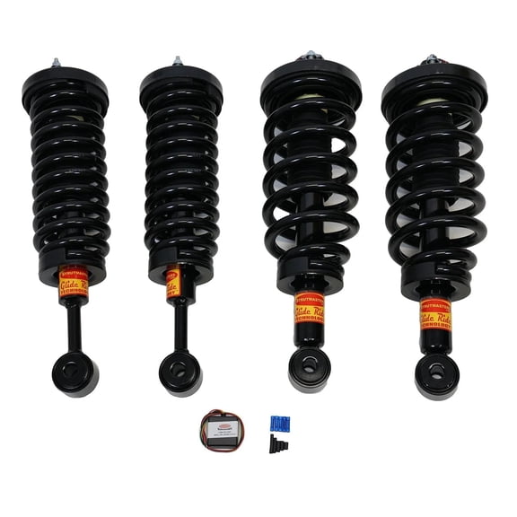 2003-2004 Ford Expedition 4-Wheel Air Suspension Replacement System with Suspension Light Module and Camber Kit (FX24FMCK)