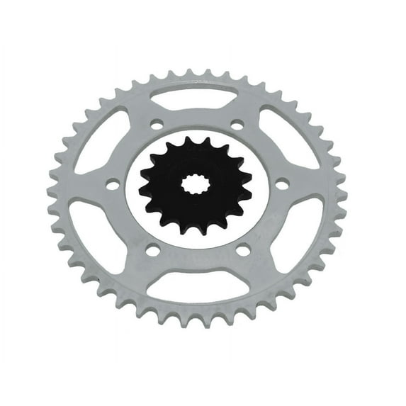 2003 - 2005 Yamaha R6 YZF-R6 530 Conversion Front & Rear Silver Sprocket 16/45