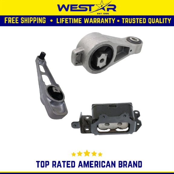 2003-2007 Chrysler PT Cruiser 2.4L Engine Motor Mount Set with Auto Trans Mount Replaces 2949 2948 3026
