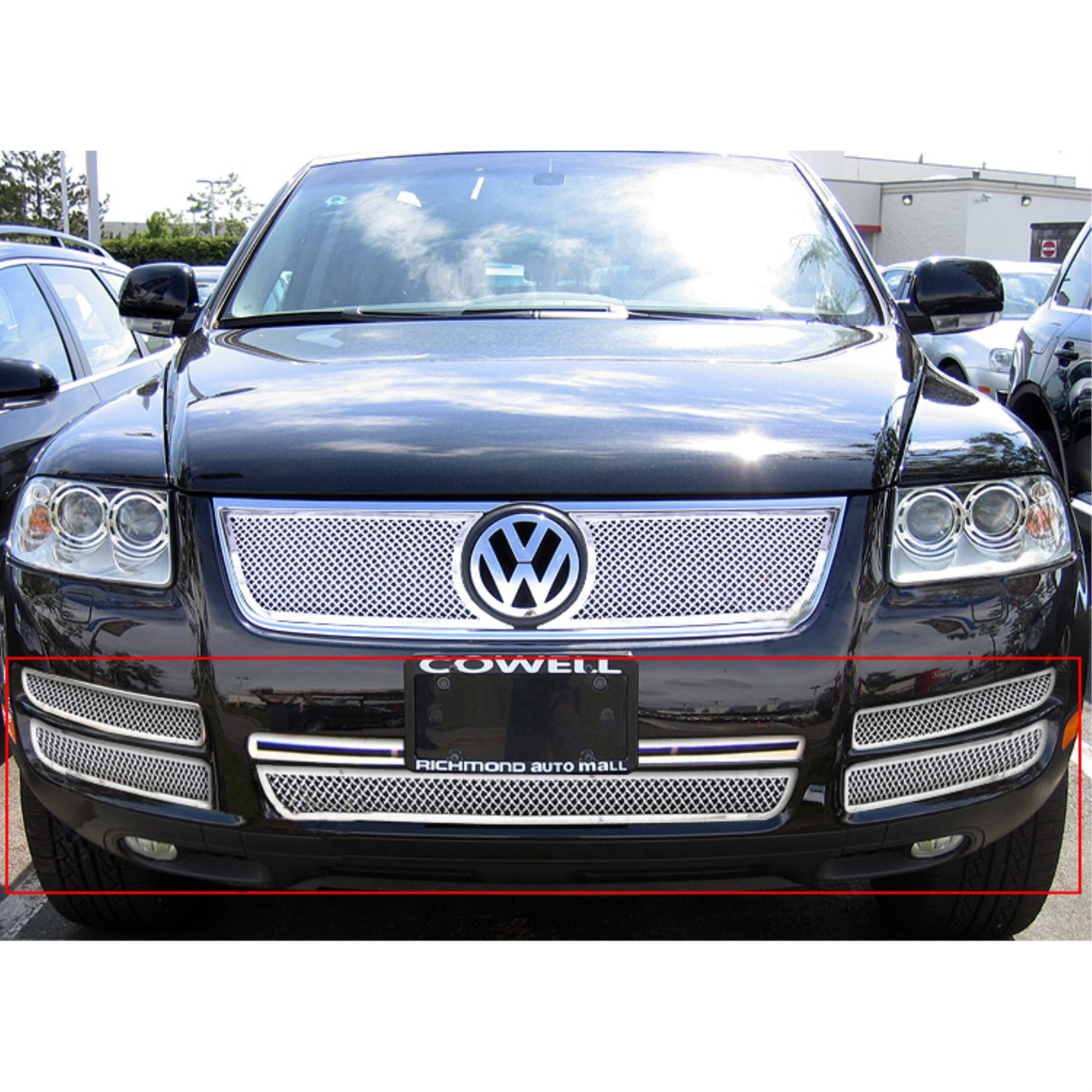 2003-2007 Volkswagen Touareg V6 Stainless Steel Polished Finish 1.8 Mm Wire  Mesh Mesh Grille, image size:2000x2000