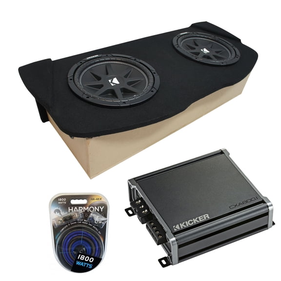 2003-2008 Fits Nissan 350Z Coupe Hatch Kicker Comp C12 Dual 12" Sub Box CXA800.1