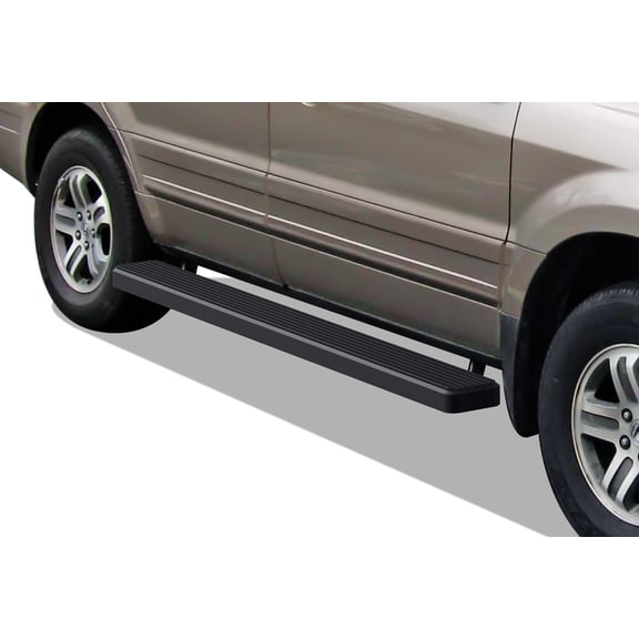 2003-2008 Honda Pilot 2002-2006 Acura MDX Black Finish 6 Inch Door to Door Side Bar Side Step Running Board