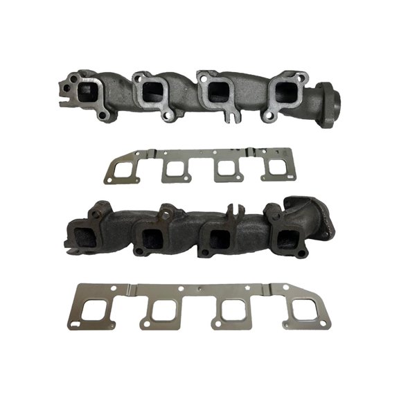 2003-2008 for Dodge for Ram 1500/2500/3500 5.7L Gasketed Manifold Set - Left & Right Fitment, Cast Iron Construction, Bolt-On Installation