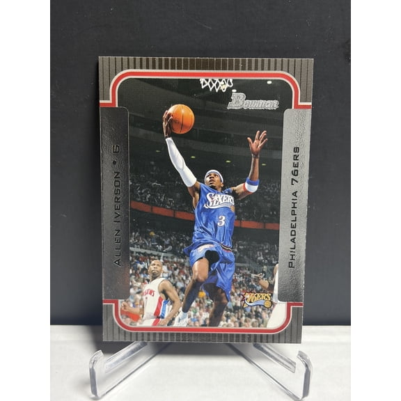 2003 Bowman Allen Iverson #10 Philadelphia 76ers NBA Trading Card Topps Basketball Card