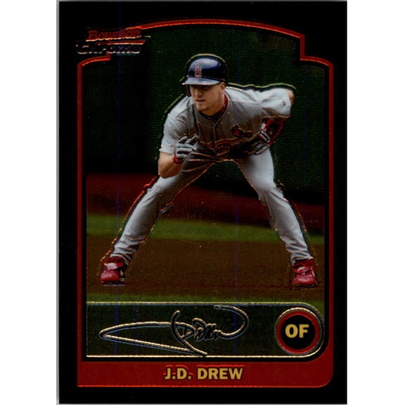 2003 Bowman Chrome #76 J.D. Drew MLB Baseball Trading Card