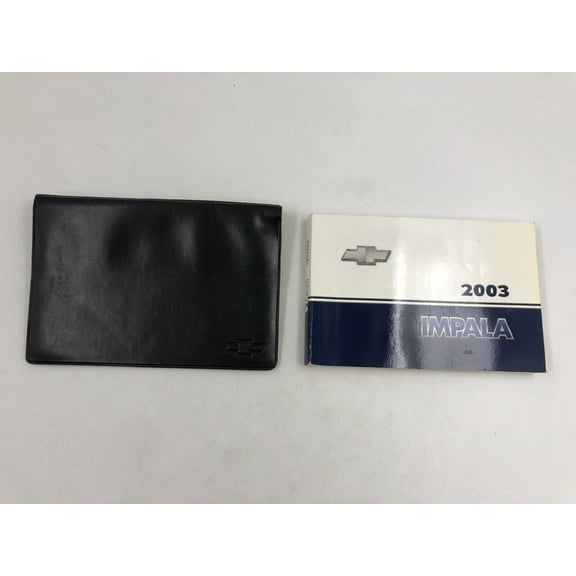 2003 Chevrolet Impala Owners Manual Handbook with Case OEM A02B24029