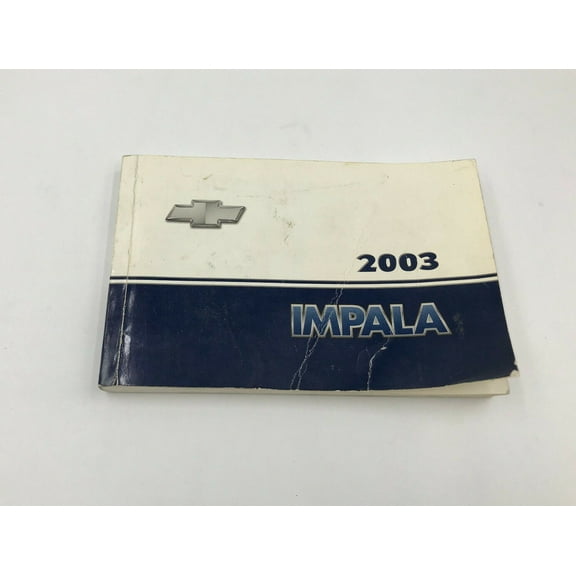 2003 Chevrolet Impala Owners Manual OEM K01B53007
