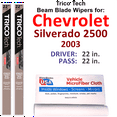 thumbnail image 1 of 2003 Chevrolet Silverado 2500 Beam Blade Wipers (Set of 2), 1 of 3
