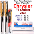 thumbnail image 1 of 2003 Chrysler PT Cruiser Performance Beam Wipers (Set of 3) w/Rear Wiper, 1 of 3