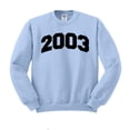 thumbnail image 1 of 2003 College Style Sweatshirt Unisex X-Large Light Blue, 1 of 5
