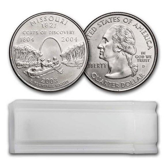 2003-D Missouri Statehood Quarter 40-Coin Roll BU