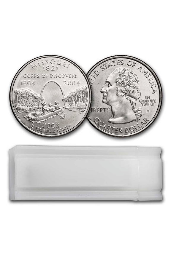 2003-D Missouri Statehood Quarter 40-Coin Roll BU