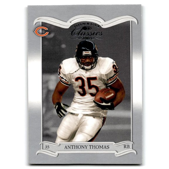 2003 Donruss Classics Anthony Thomas #17 Chicago Bears Football Card Chicago Bears NFL FOOTBALL Trading Card