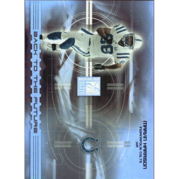 2003 Donruss Elite Back to the Future #BF3 Marvin Harrison /1000 NFL Football Trading Card