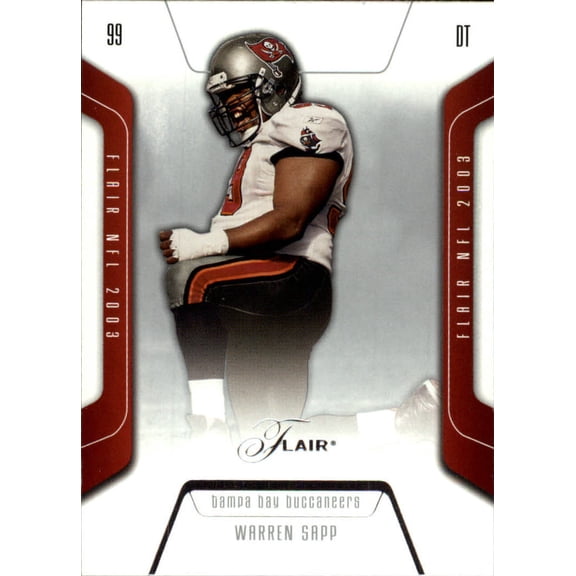 2003 Flair #78 Warren Sapp NFL Football Trading Card