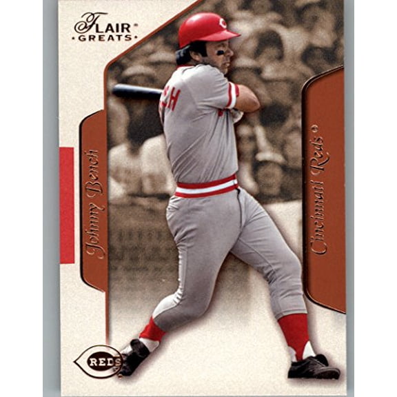 2003 Flair Greats #5 Johnny Bench MLB Baseball Trading Card