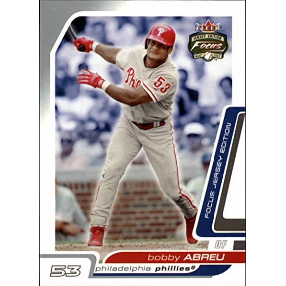 2003 Fleer Focus JE #112 Bobby Abreu MLB Baseball Trading Card