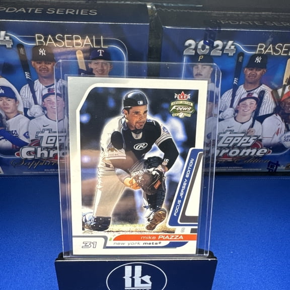2003 Fleer Focus Jersey Edition Mike Piazza #40 Century Parallel SN131