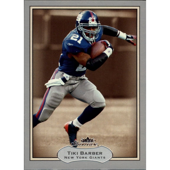 2003 Fleer Showcase #22 Tiki Barber NFL Football Trading Card