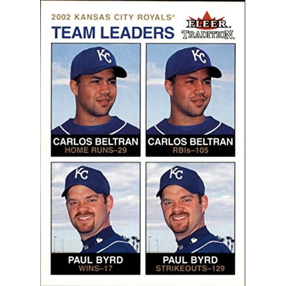2003 Fleer Tradition #14 P.Byrd C.Beltran TL MLB Baseball Trading Card