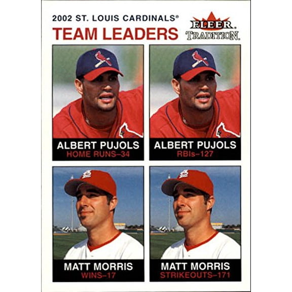 2003 Fleer Tradition #27 A.Pujols M.Morris TL MLB Baseball Trading Card