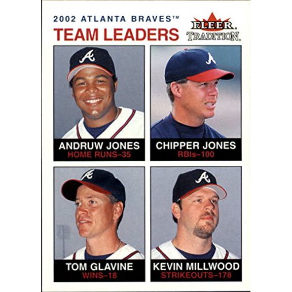2003 Fleer Tradition #3 Andruw Chip Glav Mill TL MLB Baseball Trading Card