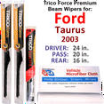 thumbnail image 1 of 2003 Ford Taurus Performance Beam Wipers (Set of 3) w/Rear Wiper, 1 of 3