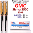 thumbnail image 1 of 2003 GMC Sierra 3500 Performance Beam Wipers (Set of 2), 1 of 3