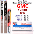 thumbnail image 1 of 2003 GMC Yukon Beam Blade Wipers (Set of 3) w/Rear Wiper, 1 of 3