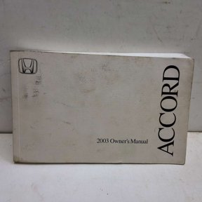 Pre-Owned 2003 Honda Accord Sedan Owners Manual