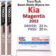 thumbnail image 1 of 2003 Kia Magentis Beam Blade Wipers (Set of 2), 1 of 3