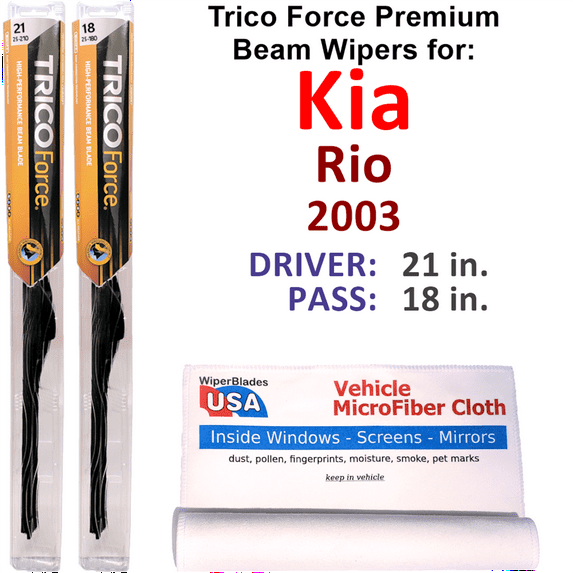 2003 Kia Rio Performance Beam Wipers (Set of 2)