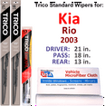 thumbnail image 1 of 2003 Kia Rio Wiper Blades (Set of 3) w/Rear Wiper, 1 of 3
