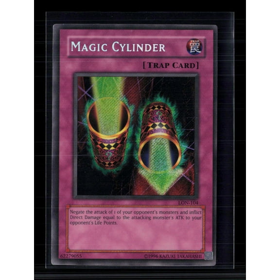 2003 Konami Yu-Gi-Oh! Labyrinth of Nightmare Magic Cylinder Secret Rare Trap Card